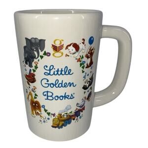 Out of Print Little Golden Books White Heavy Ceramic 12oz Mug 4.75"x3.25"